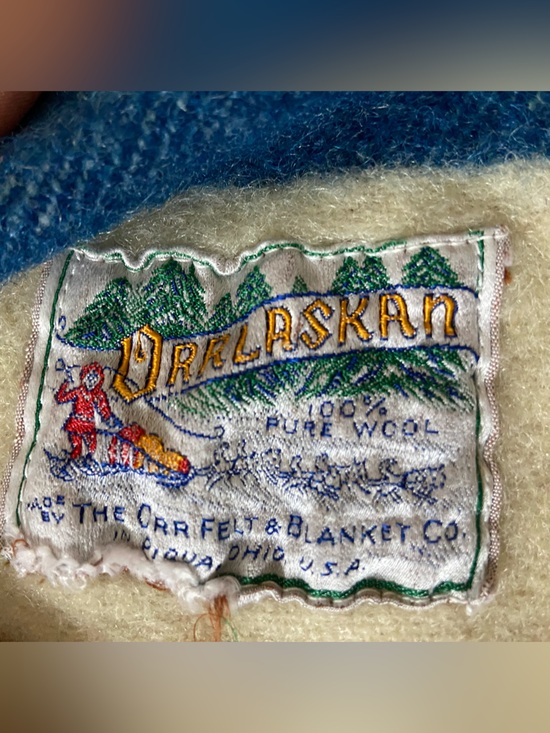 Vintage Wool Cabin Blanket, Golden Dawn Wool Throw, Hudson  Vintage 100% pure wool. Orrlaskan Golden Dawn Blanket. 1940’s